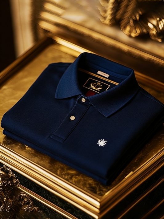 Men's Classic Business Button Short Sleeve Polo Shirt