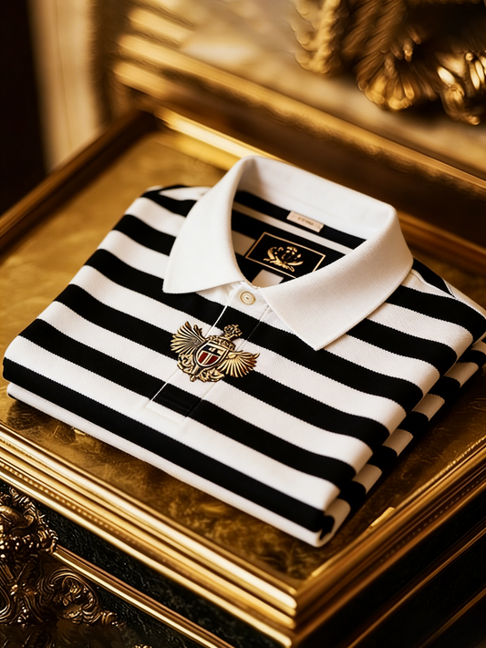 Men's Classic Business Button Short Sleeve Polo Shirt