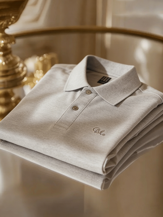 Men's Classic Business Button Short Sleeve Polo Shirt