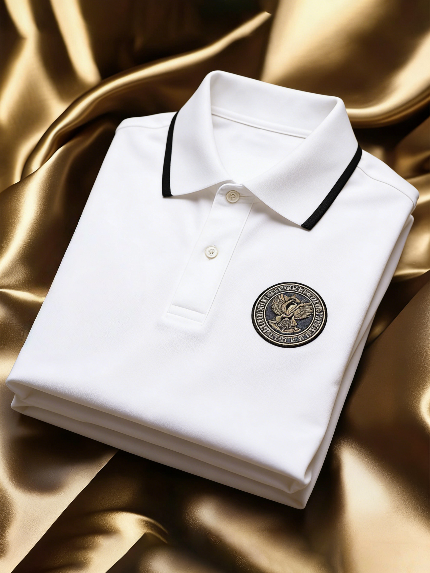 Men's Classic Business Button Short Sleeve Polo Shirt