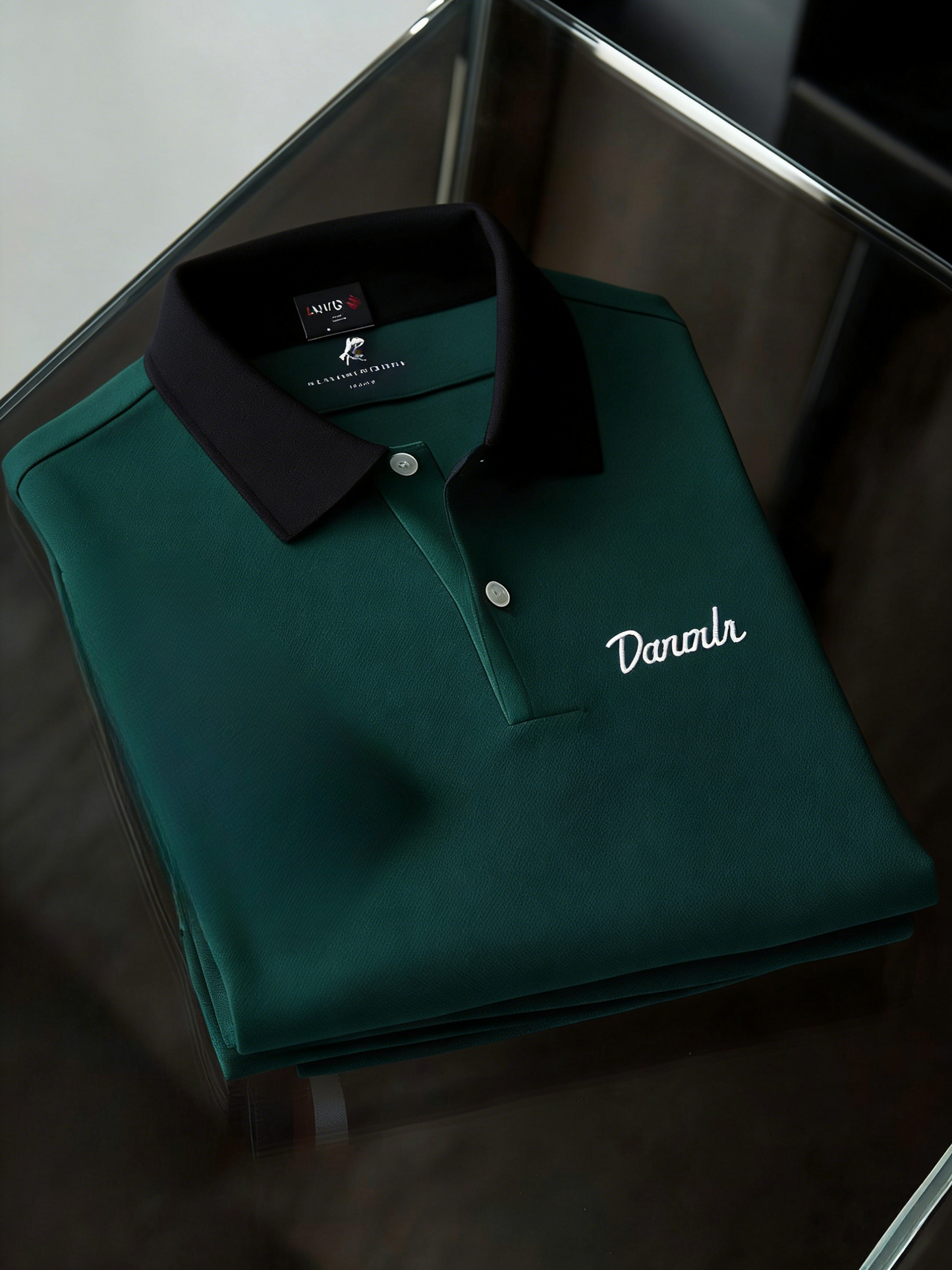 Men's Classic Business Button Short Sleeve Polo Shirt