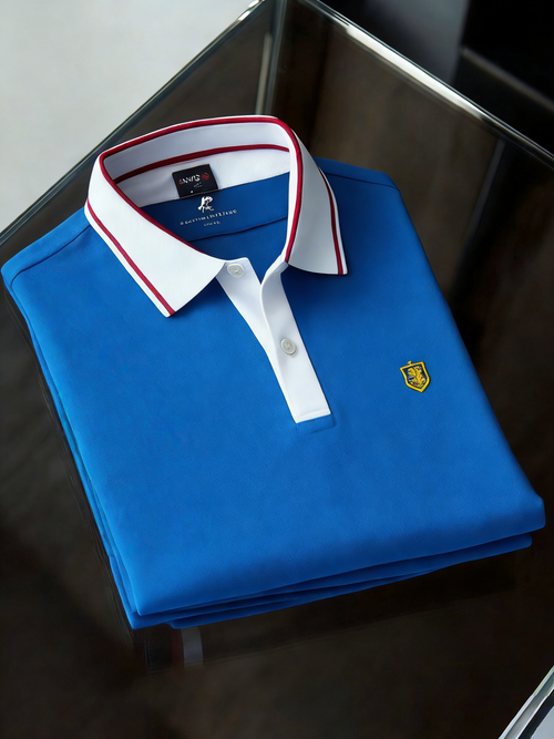 Men's Classic Business Button Short Sleeve Polo Shirt