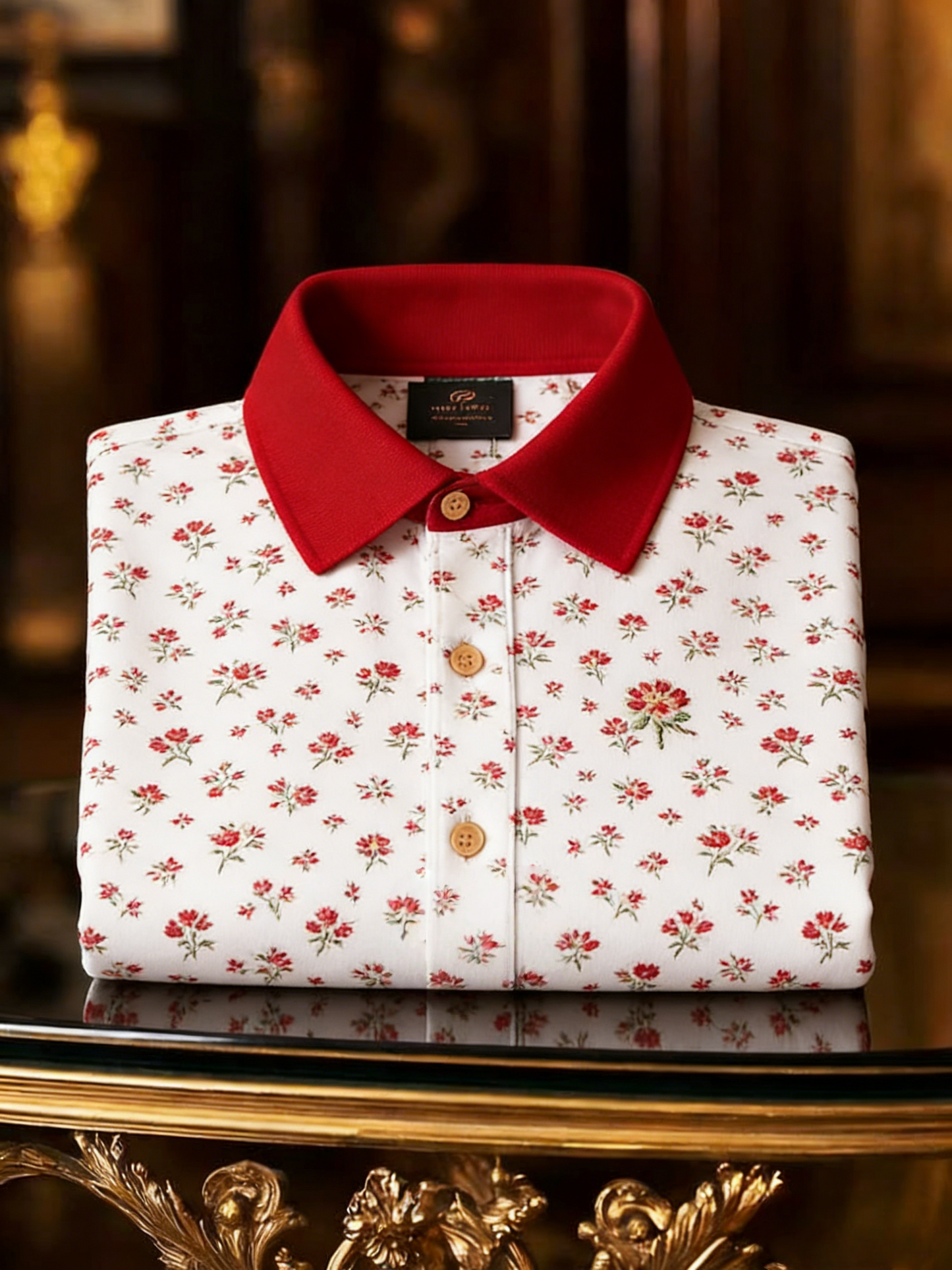 Men's Classic Business Button Short Sleeve Polo Shirt