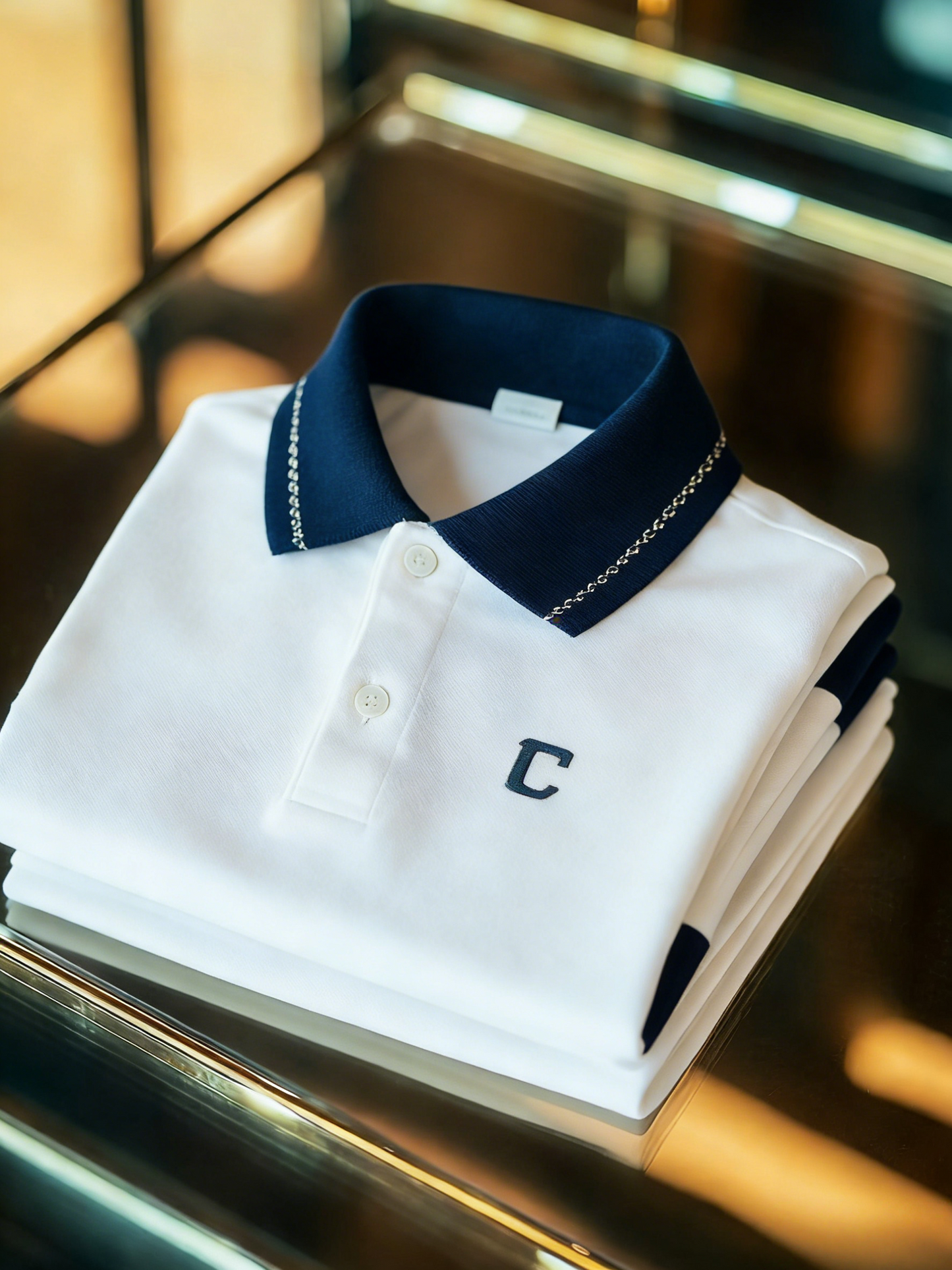 Men's Classic Business Button Short Sleeve Polo Shirt