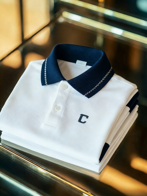 Men's Classic Business Button Short Sleeve Polo Shirt