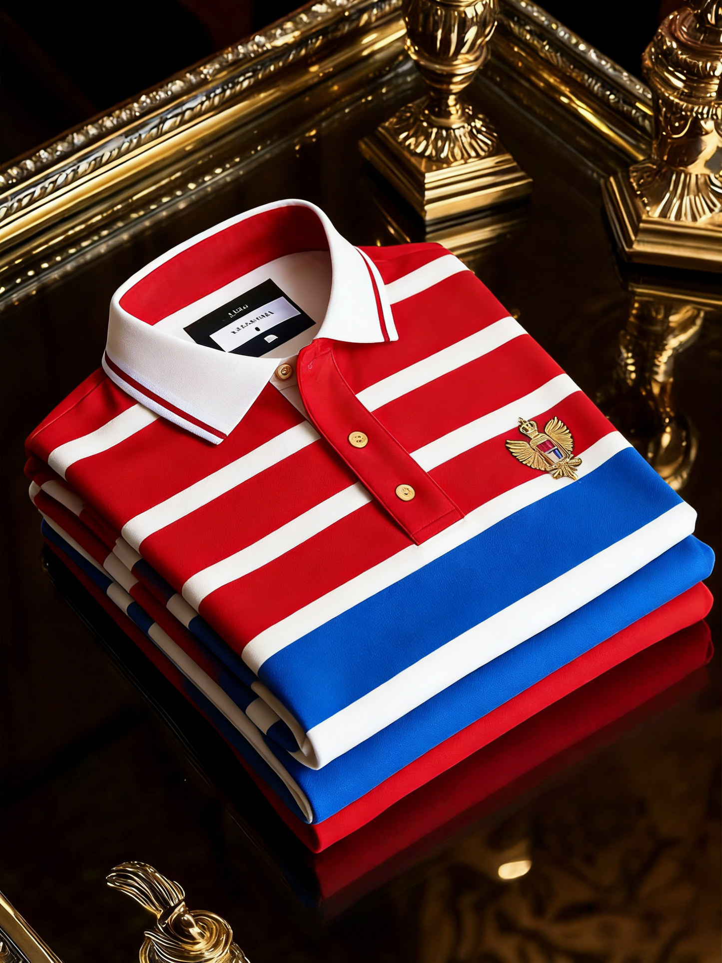 Men's Classic Business Button Short Sleeve Polo Shirt