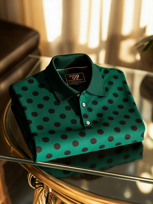 Men's Classic Business Button Short Sleeve Polo Shirt