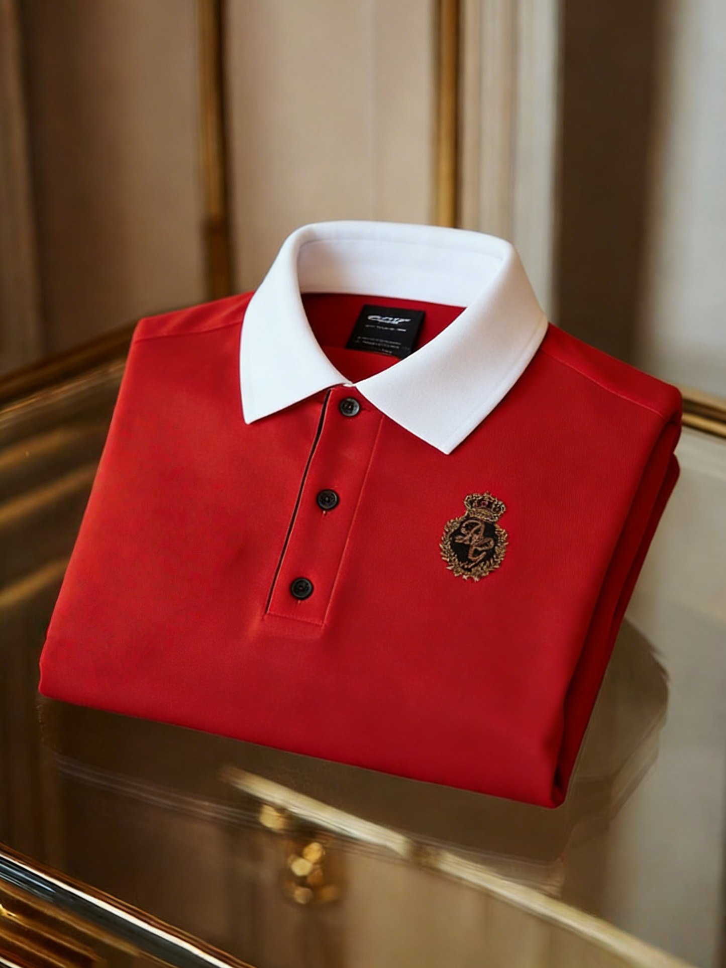 Men's Classic Business Button Short Sleeve Polo Shirt
