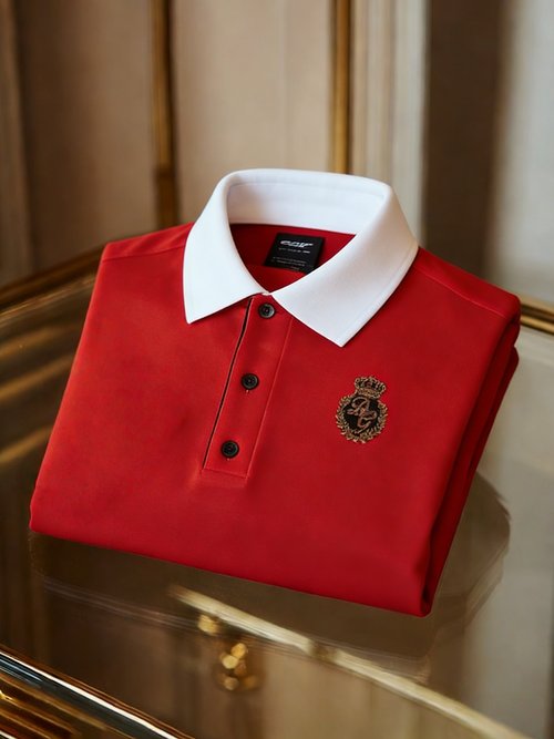 Men's Classic Business Button Short Sleeve Polo Shirt