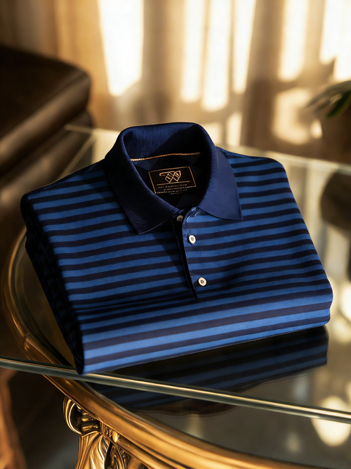 Men's Classic Business Button Short Sleeve Polo Shirt