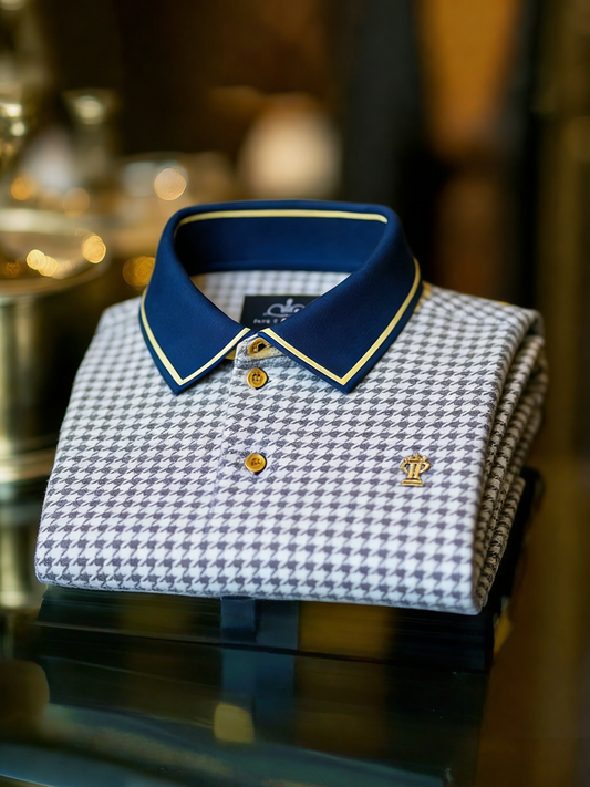 Men's Classic Business Button Short Sleeve Polo Shirt