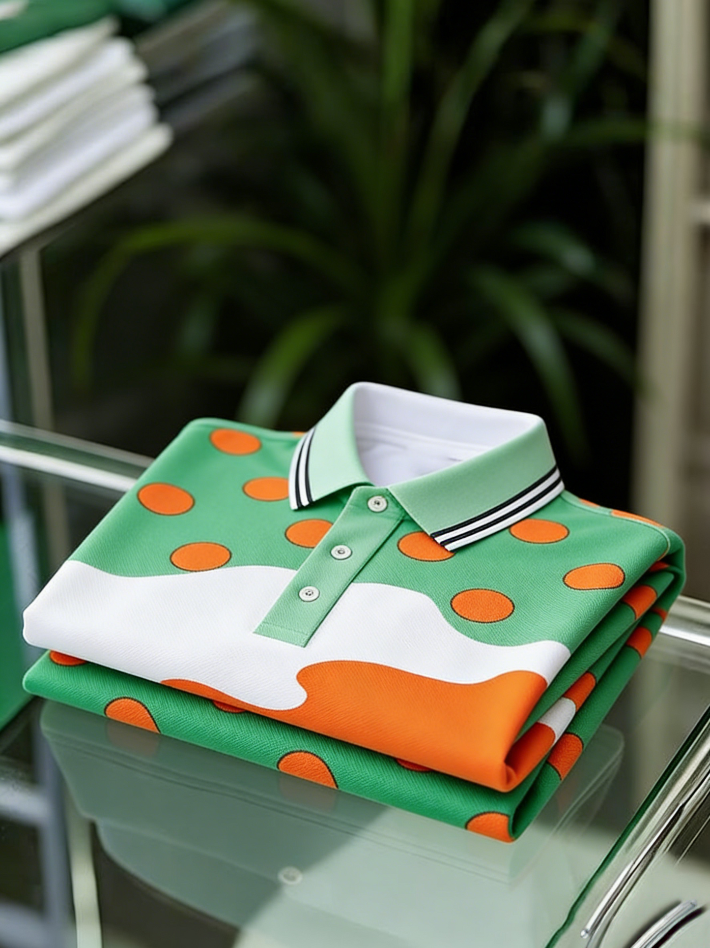 Men's Classic Business Button Short Sleeve Polo Shirt