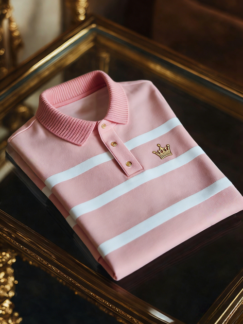 Men's Classic Business Button Short Sleeve Polo Shirt