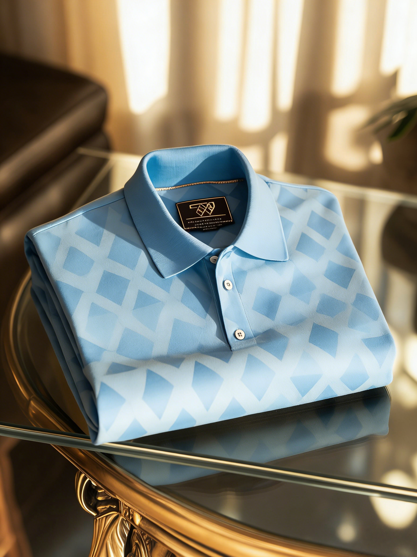 Men's Classic Business Button Short Sleeve Polo Shirt