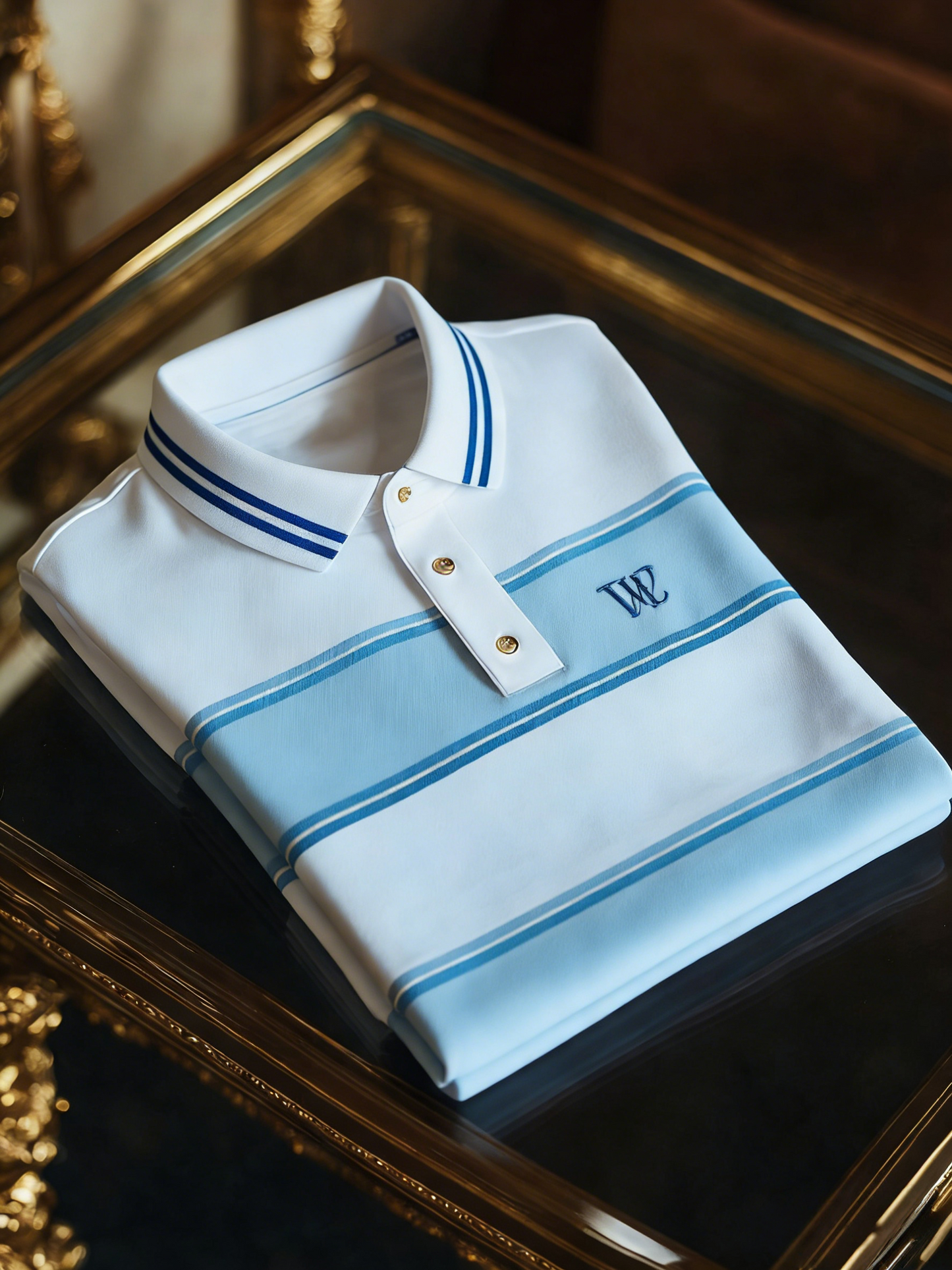 Men's Classic Business Button Short Sleeve Polo Shirt