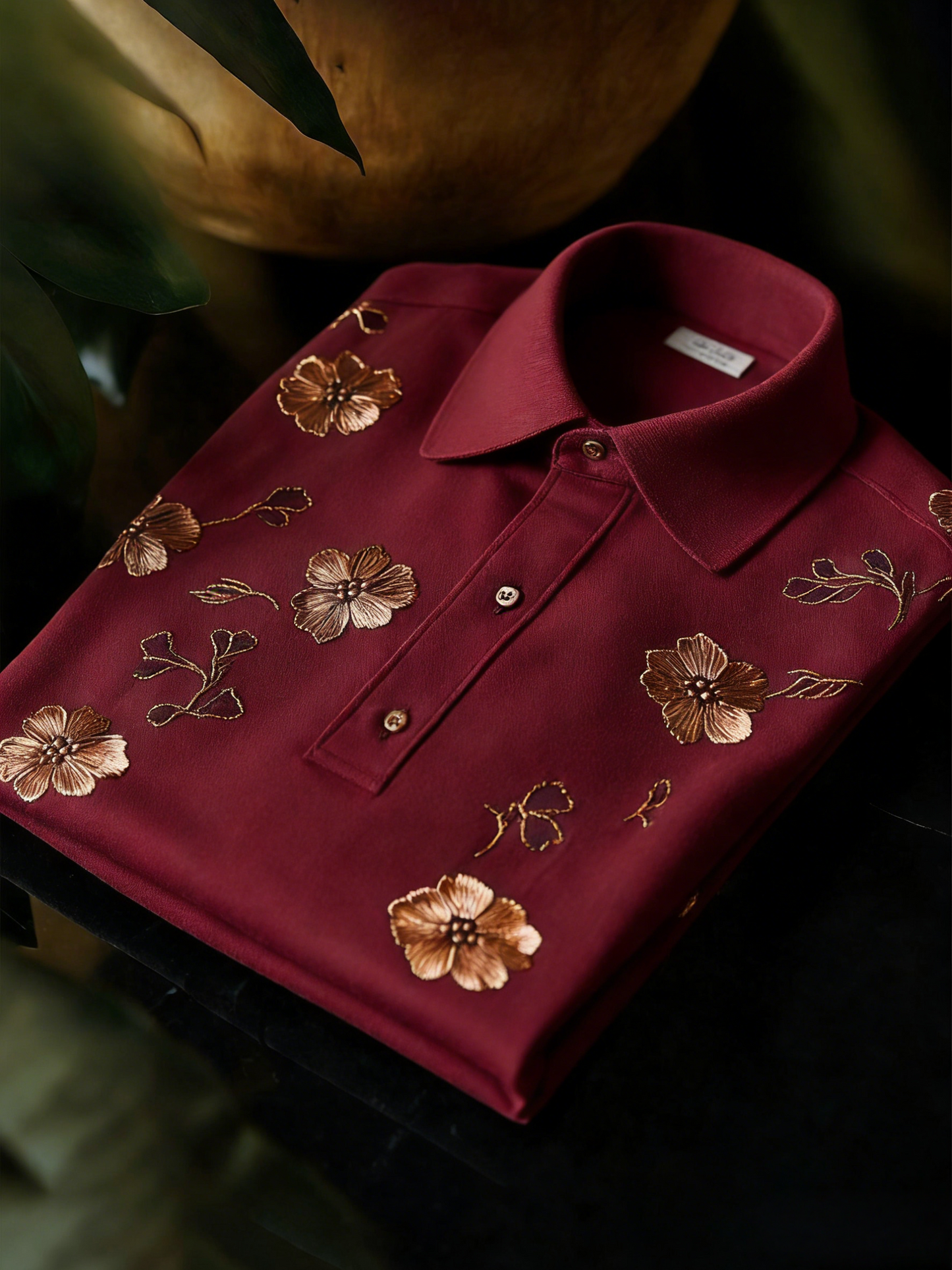 Men's Classic Business Button Short Sleeve Polo Shirt