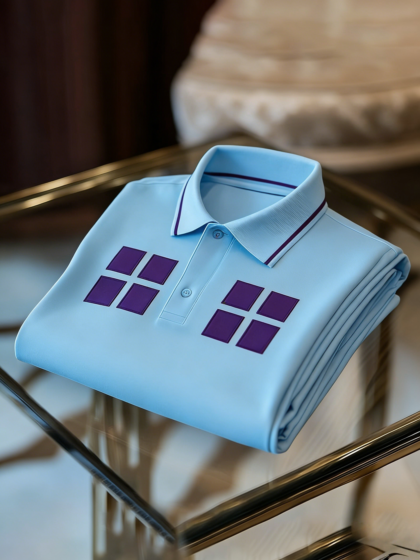 Men's Classic Business Button Short Sleeve Polo Shirt