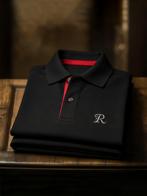 Men's Classic Business Button Short Sleeve Polo Shirt