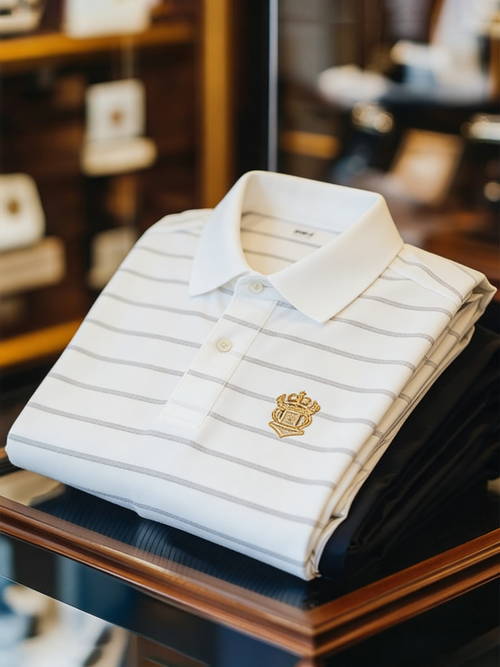 Men's Classic Business Button Short Sleeve Polo Shirt
