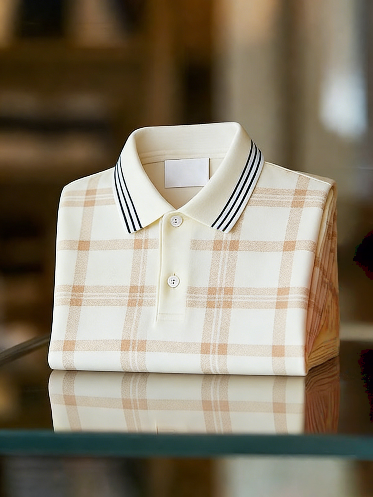 Men's Classic Business Button Short Sleeve Polo Shirt