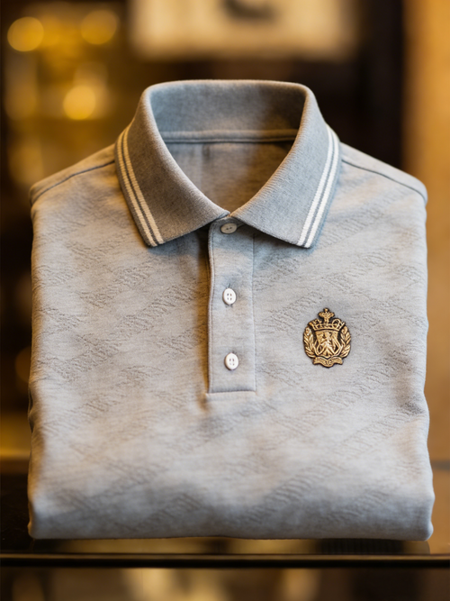 Men's Classic Business Button Short Sleeve Polo Shirt