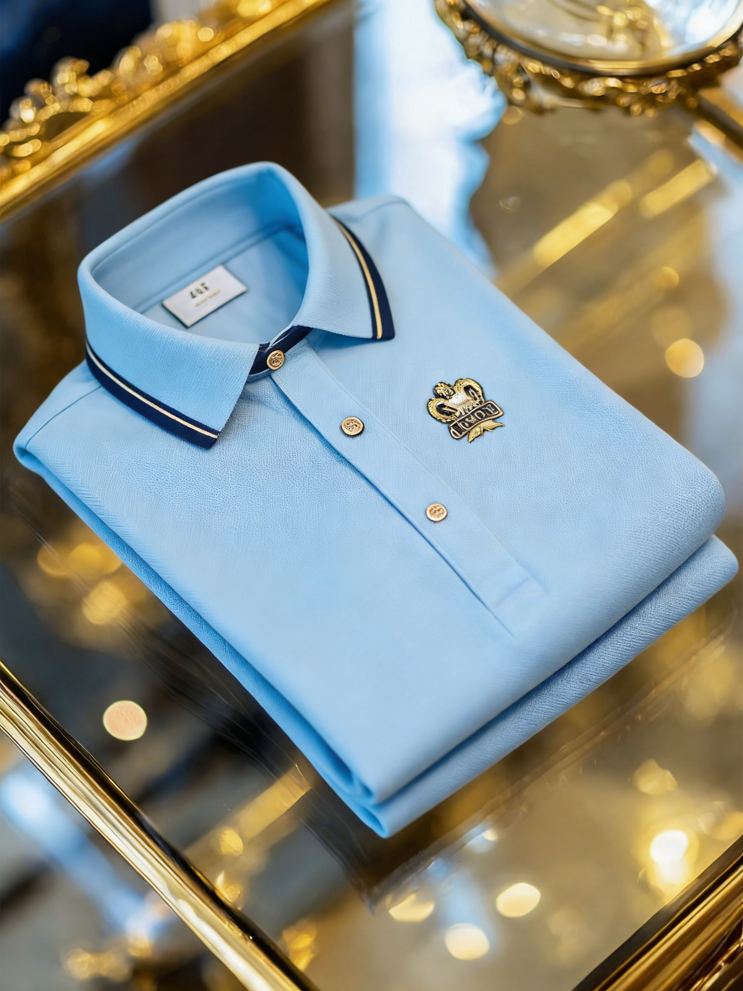 Men's Classic Business Button Short Sleeve Polo Shirt