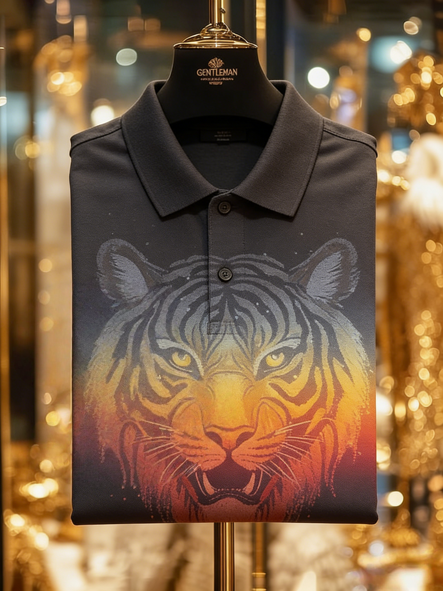 Men's Classic Business Button Short Sleeve Polo Shirt