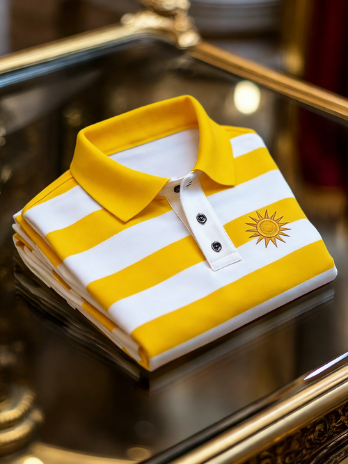 Men's Classic Business Button Short Sleeve Polo Shirt