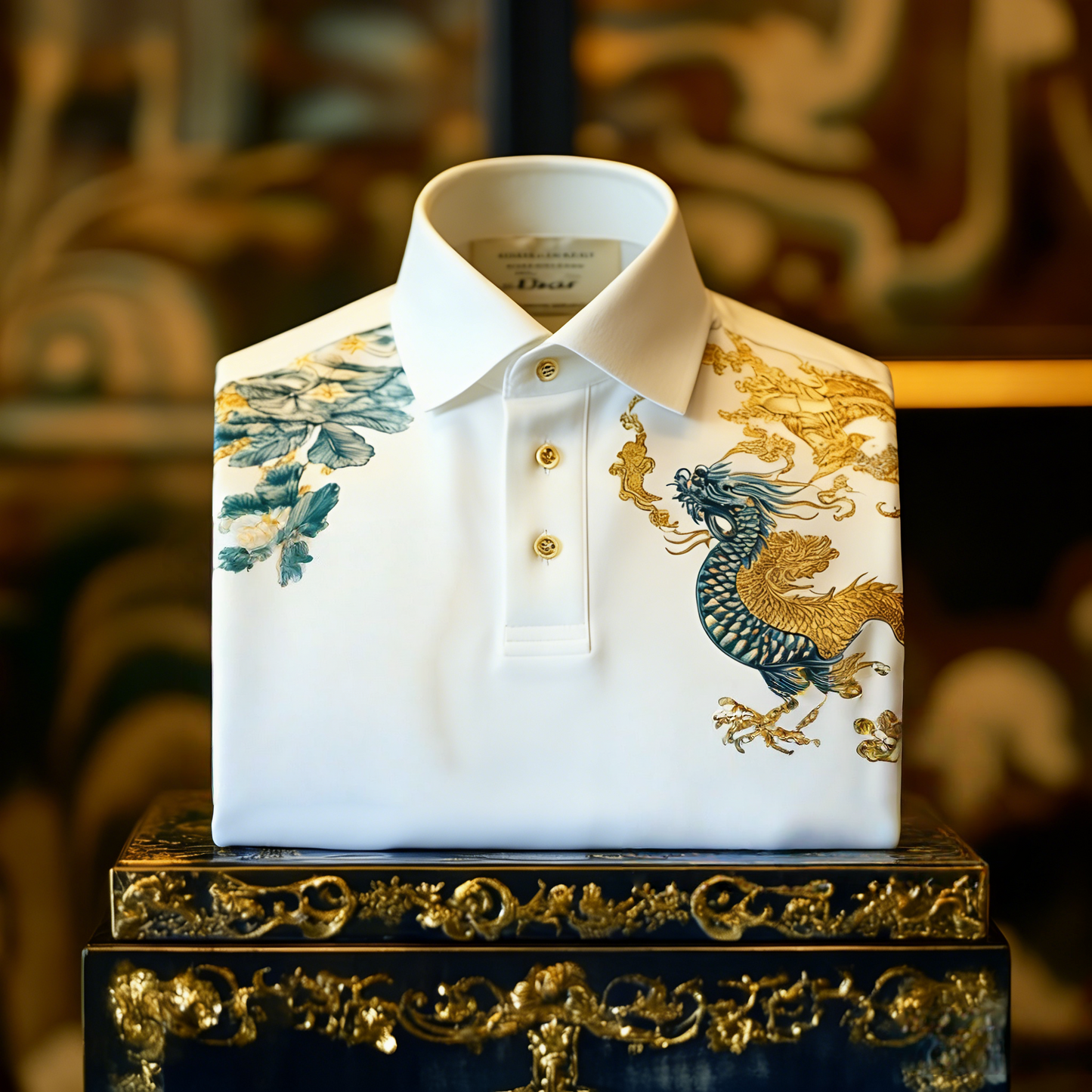Men's Classic Business Button Short Sleeve Polo Shirt