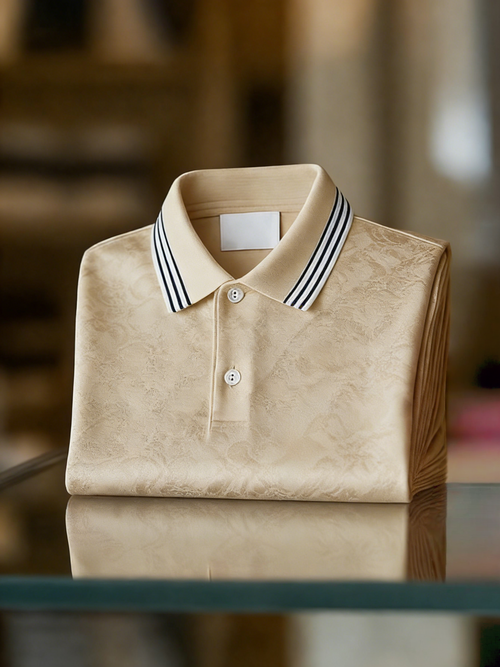 Men's Classic Business Button Short Sleeve Polo Shirt