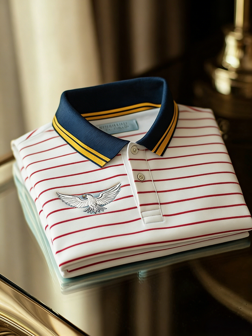 Men's Classic Business Button Short Sleeve Polo Shirt