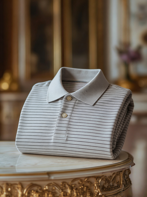 Men's Classic Business Button Short Sleeve Polo Shirt