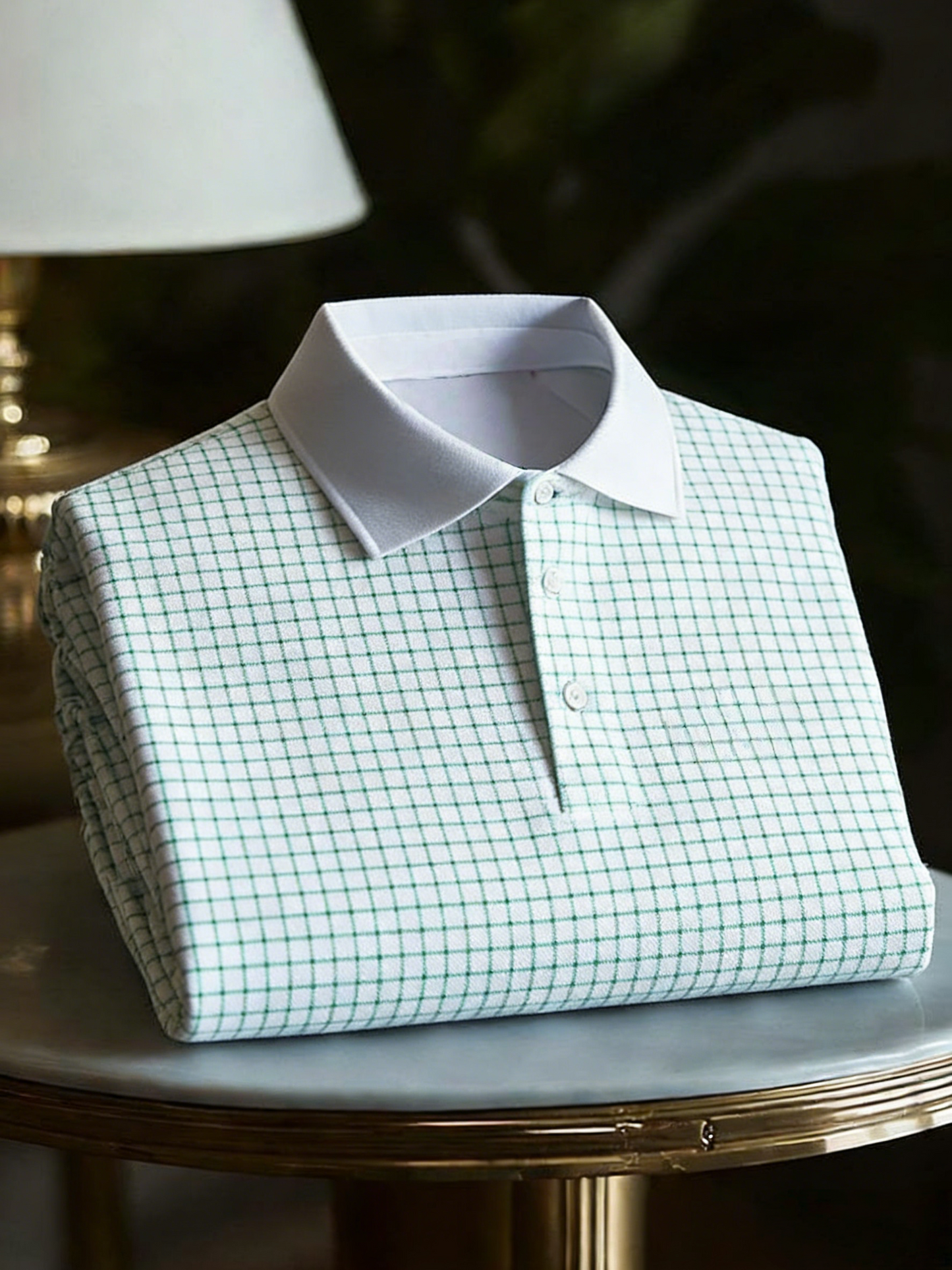 Men's Classic Business Button Short Sleeve Polo Shirt