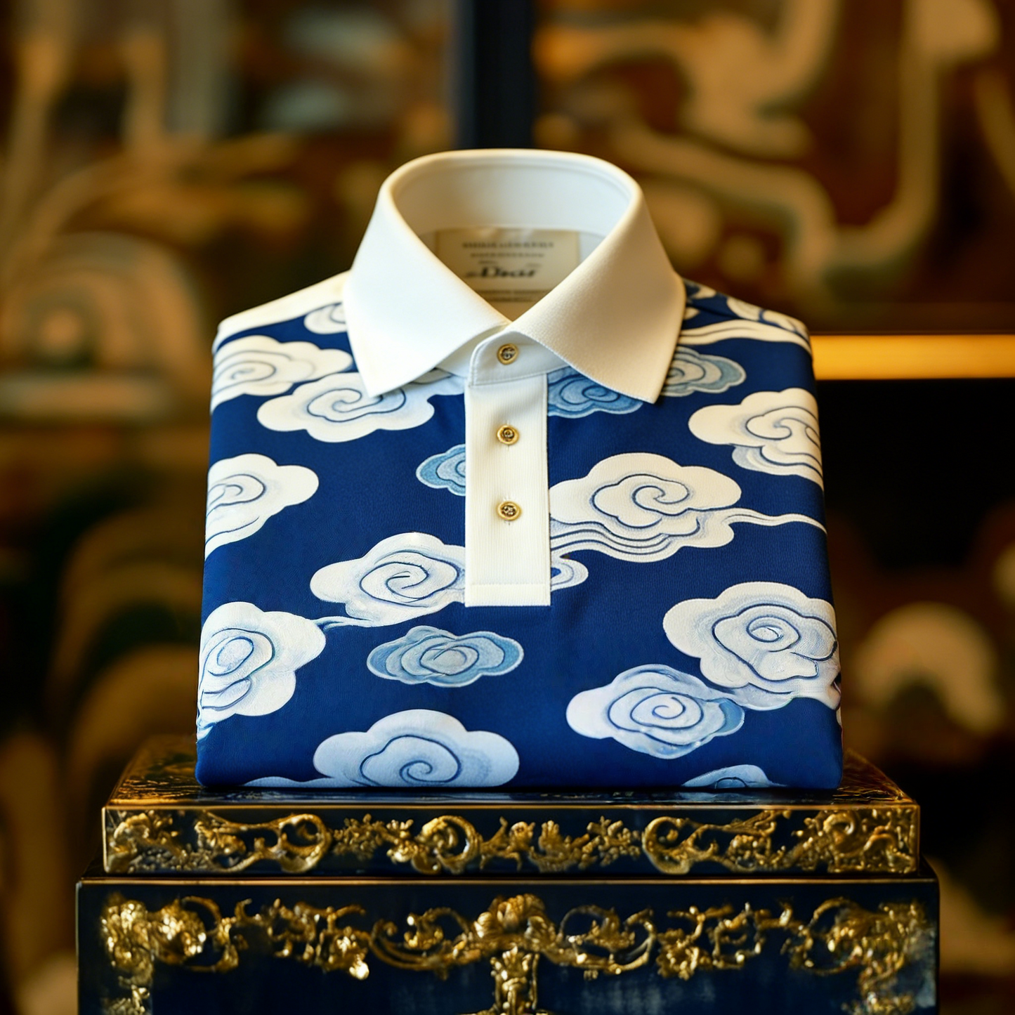 Men's Classic Business Button Short Sleeve Polo Shirt