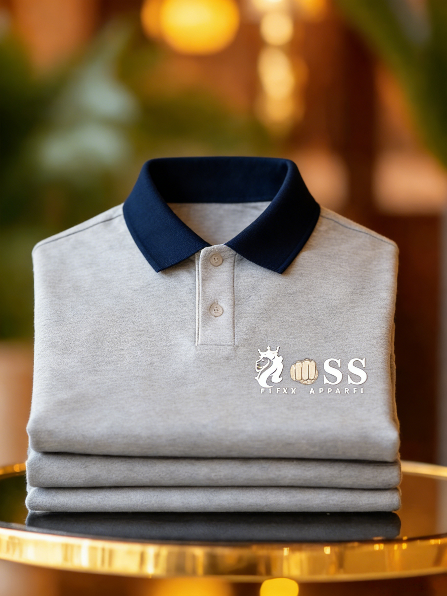 Men's Classic Business Button Short Sleeve Polo Shirt