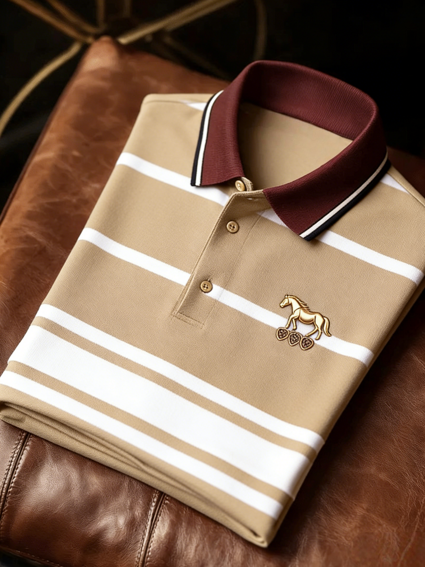 Men's Classic Business Button Short Sleeve Polo Shirt