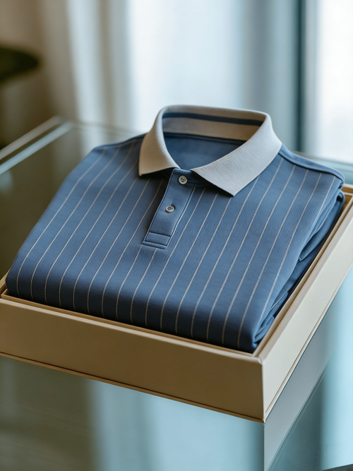 Men's Classic Business Button Short Sleeve Polo Shirt