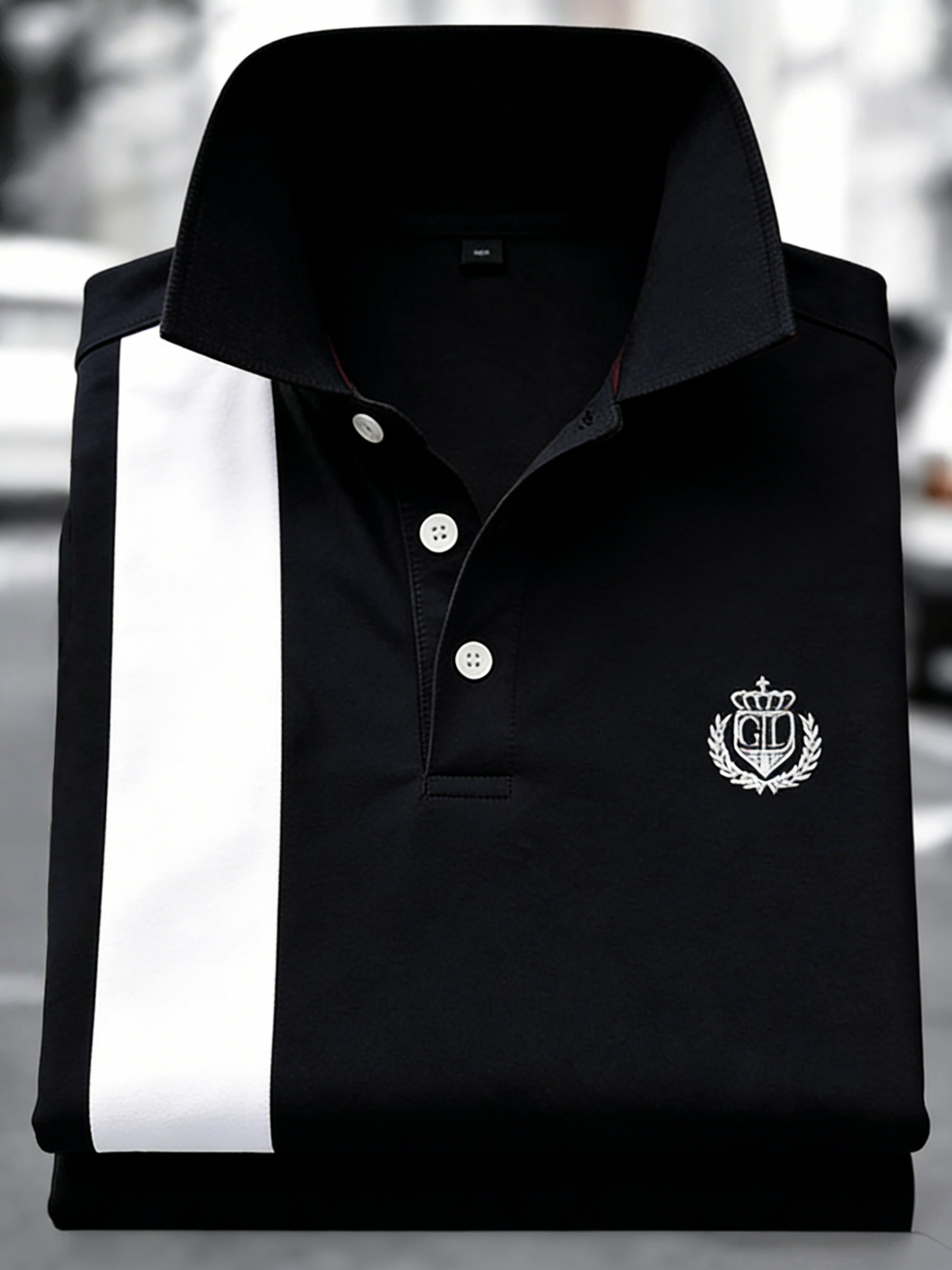 Men's Classic Business Button Short Sleeve Polo Shirt