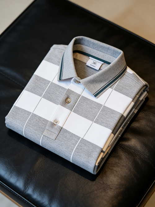 Men's Classic Business Button Short Sleeve Polo Shirt