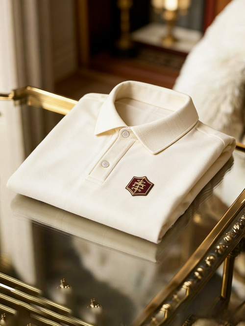 Men's Classic Business Button Short Sleeve Polo Shirt