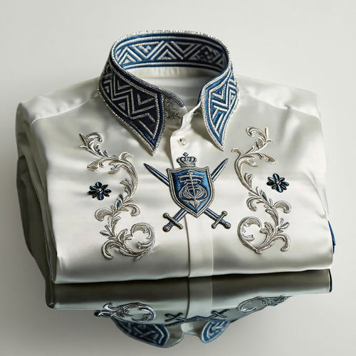 Luxury Premium High Elasticity Shirt Business Casual Out Vacation Long Sleeve Shirt