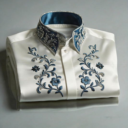 Luxury Premium High Elasticity Shirt Business Casual Out Vacation Long Sleeve Shirt