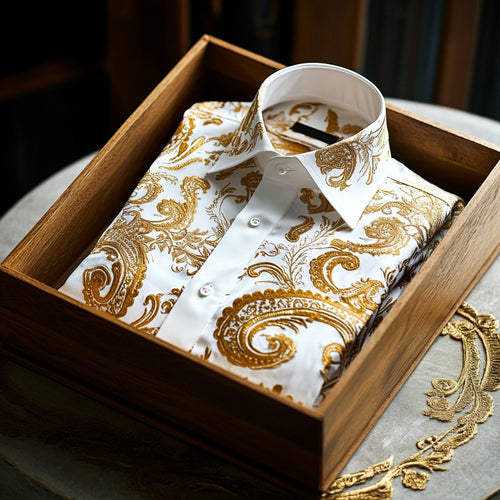 Luxury Premium High Elasticity Shirt Business Casual Out Vacation Long Sleeve Shirt