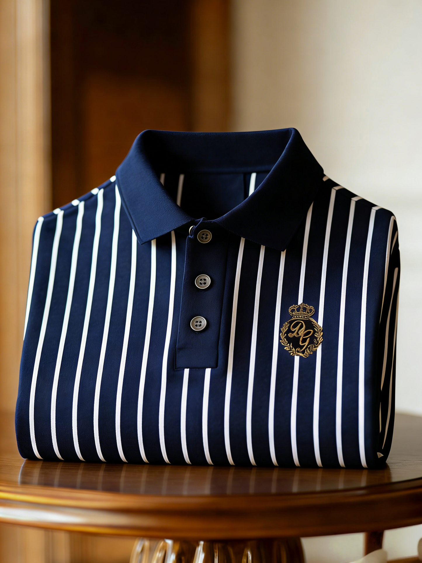 Men's Classic Business Button Short Sleeve Polo Shirt