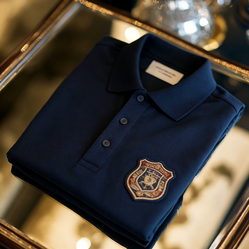 Men's Classic Business Button Short Sleeve Polo Shirt