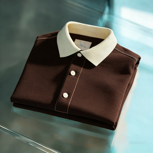 Men's Classic Business Button Short Sleeve Polo Shirt
