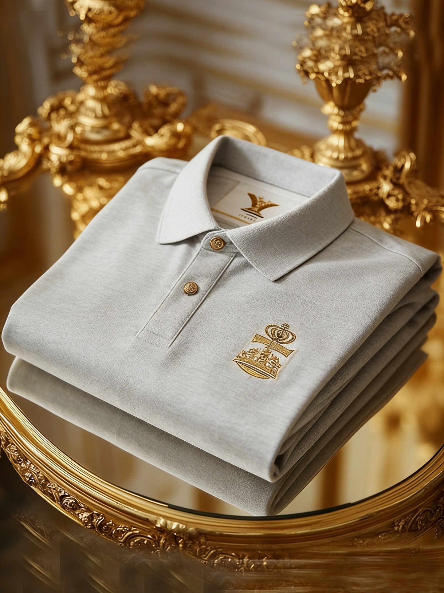 Men's Classic Business Button Short Sleeve Polo Shirt