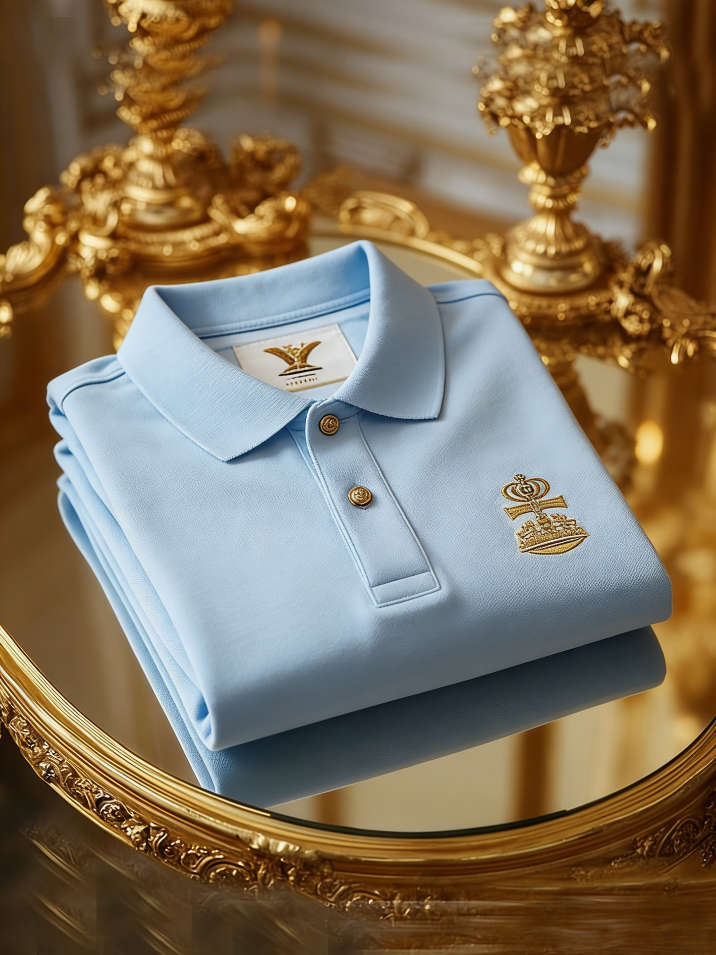 Men's Classic Business Button Short Sleeve Polo Shirt