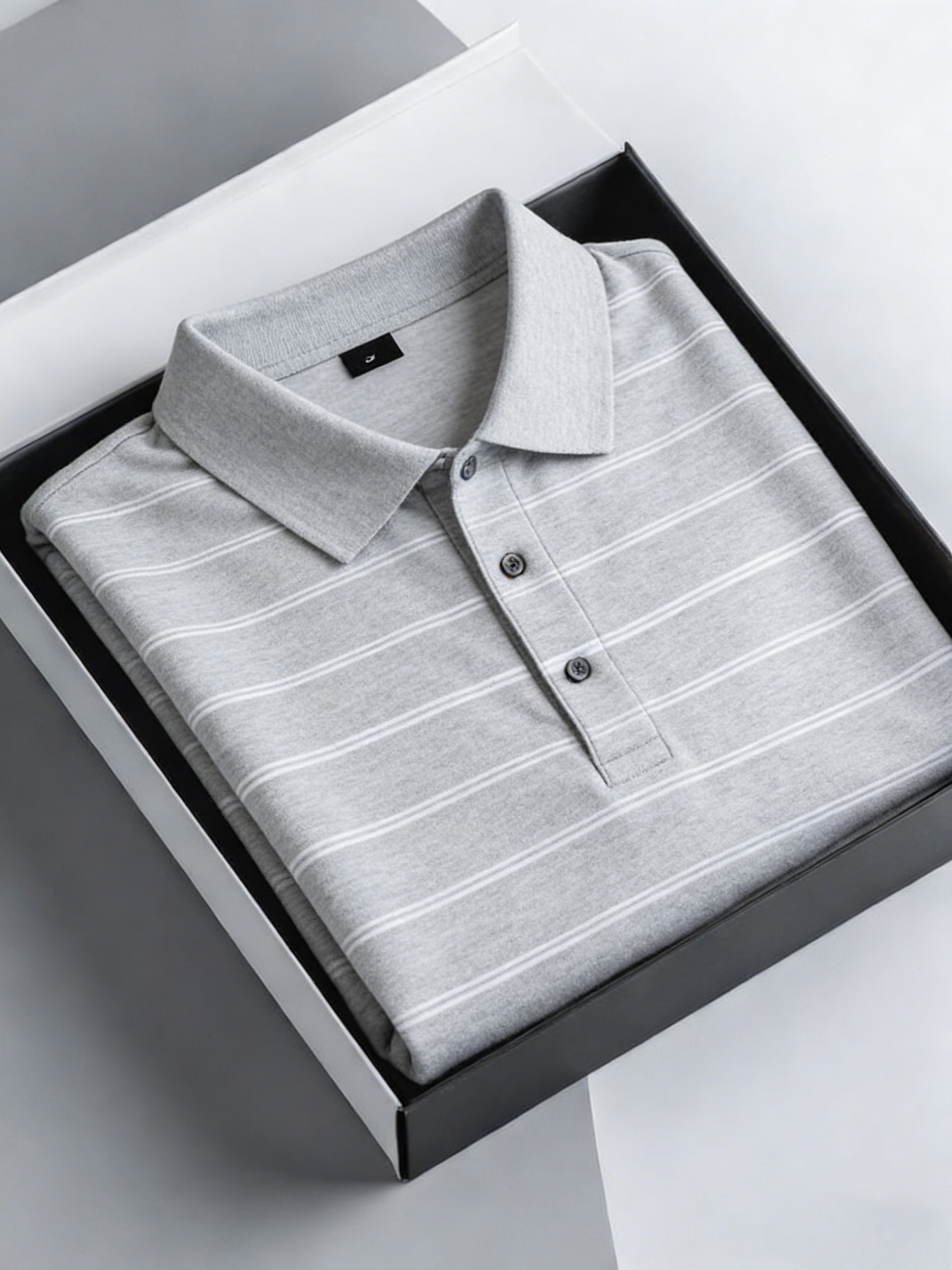 Men's Classic Business Button Short Sleeve Polo Shirt