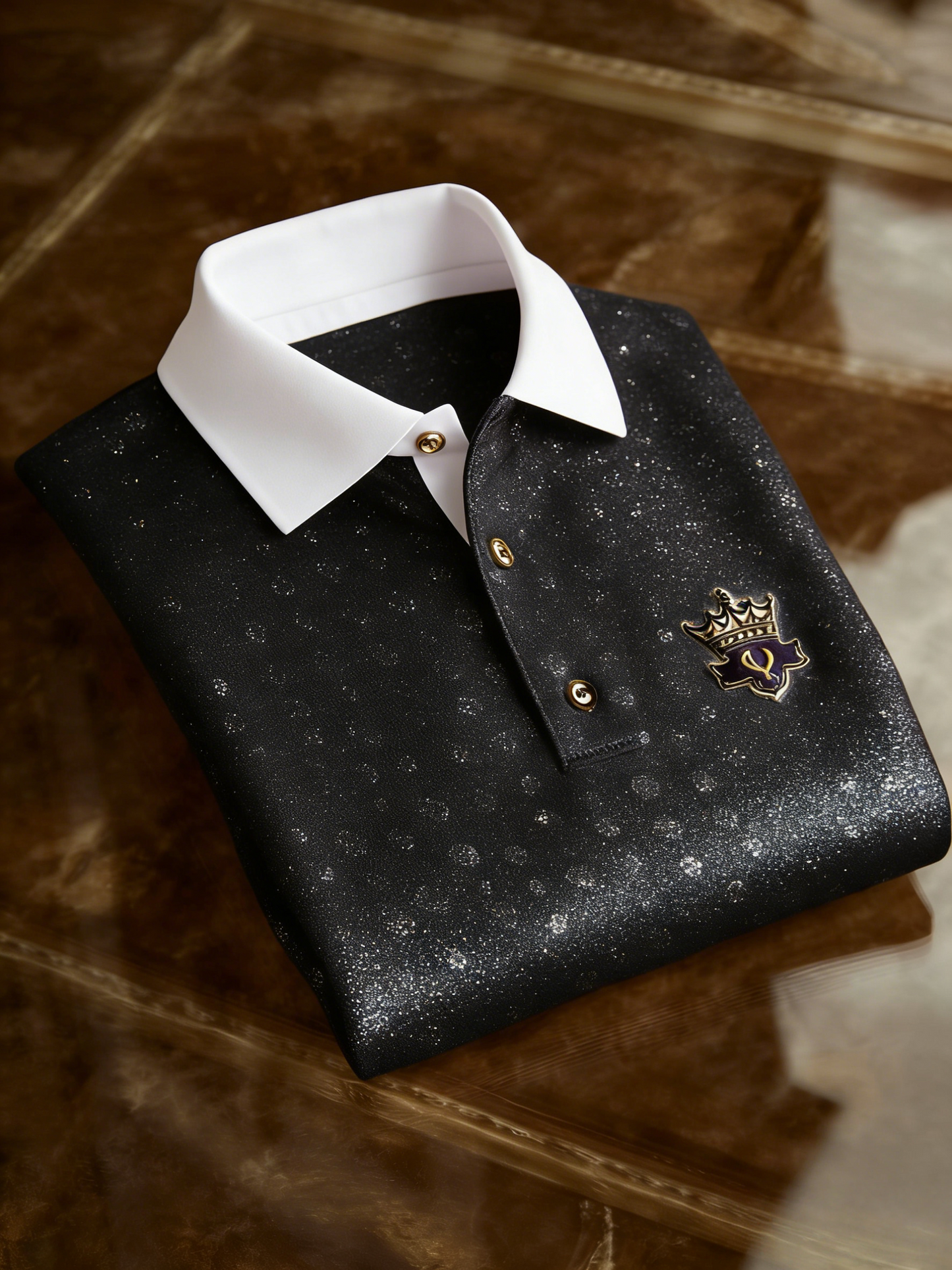 Men's Classic Business Button Short Sleeve Polo Shirt